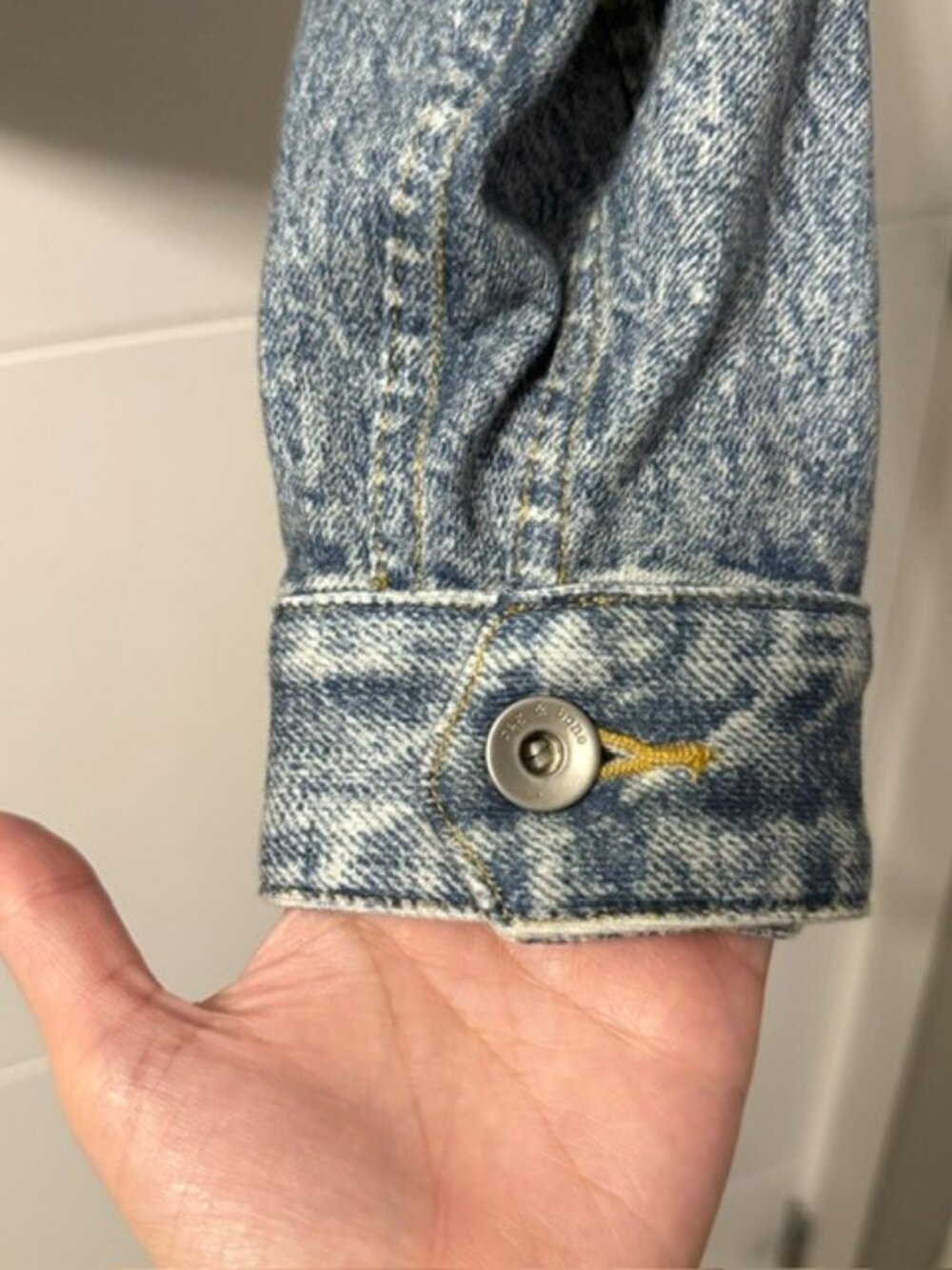 Rag and Bone Miramar Cropped Denim Print Jacket Size Medium - Picture 10 of 16